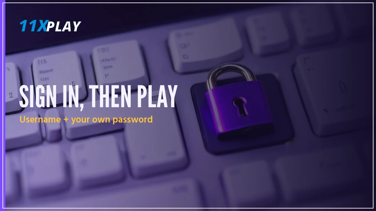 Player on a phone completing the 11xPlay login before a live cricket match