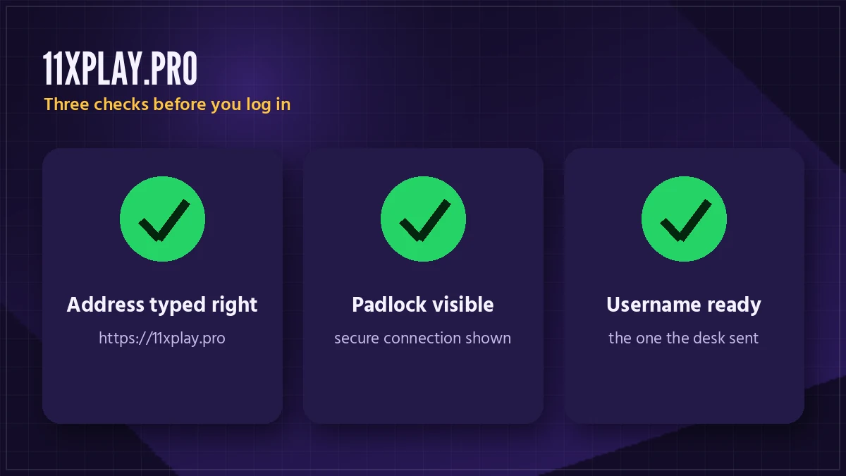 11xplay pro login screen on a phone with username and password fields
